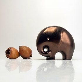 Elefánt | kerámiafigura | bronz | M