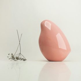 Fürj | kerámiafigura | rózsaszín | M